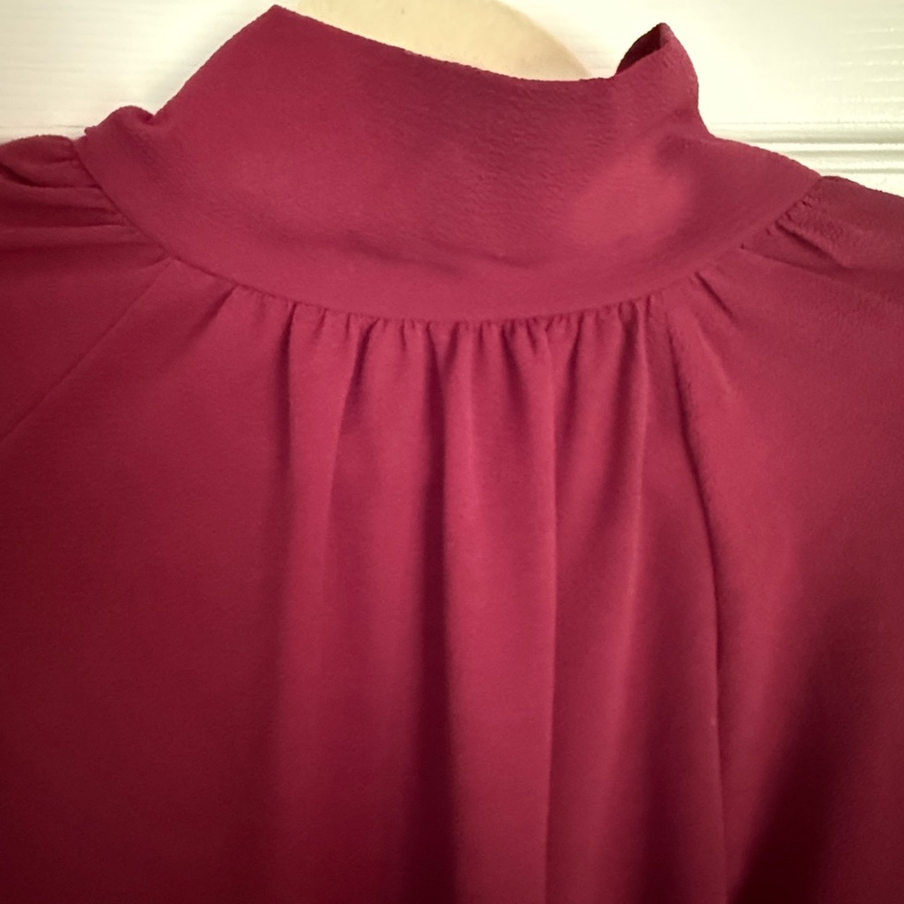 Elegant Burgundy Women's Blouse by 2 Heartstw - large - new condition